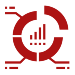 Chart and cog icon