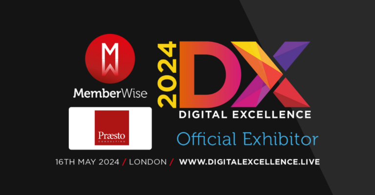 Praesto, official exhibitor at MemberWise Digital Excellence 2024, 16 May 2024, London