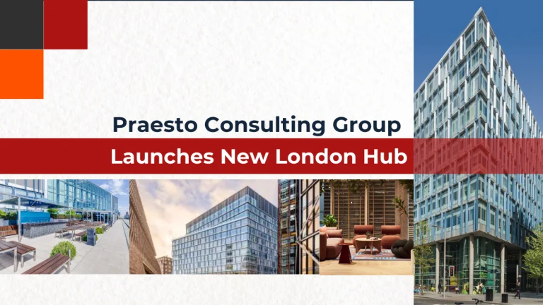 Praesto Consulting Group launches a new London hub, with photos of the new office building